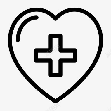心脏生命健康医疗图标