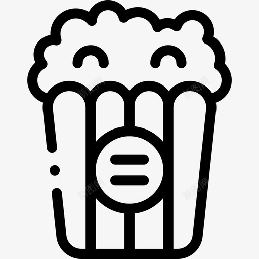 爆米花电影109直线svg_新图网 https://ixintu.com 爆米花 电影 直线