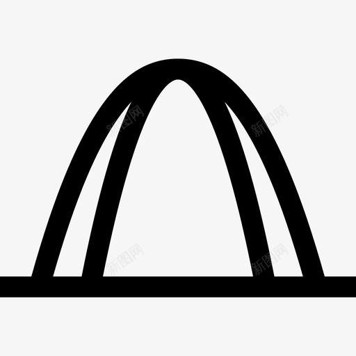 GatewayArch美国26线性svg_新图网 https://ixintu.com Gateway Arch 美国 线性