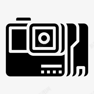 动作摄像机小工具运动图标