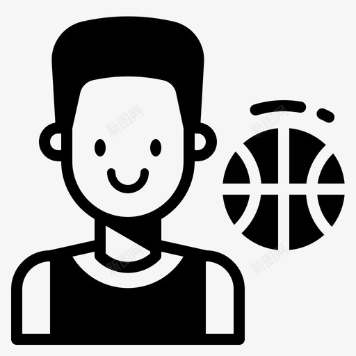 篮球头像游戏svg_新图网 https://ixintu.com 头像 篮球 游戏 玩家 运动