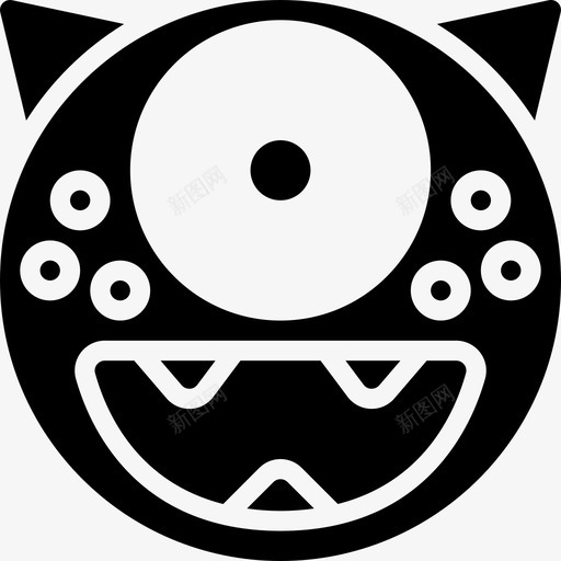 兴奋怪物表情加油svg_新图网 https://ixintu.com 兴奋 怪物 表情 加油