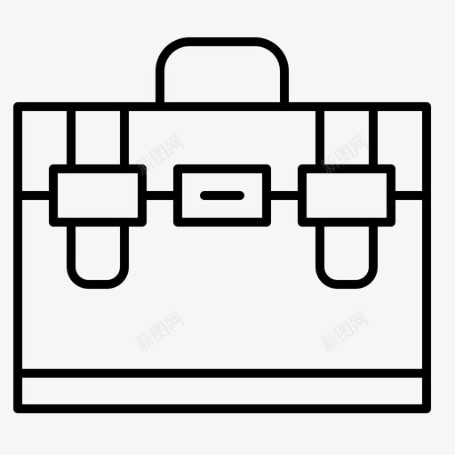 公文包业务产品svg_新图网 https://ixintu.com 业务 公文包 产品 细线