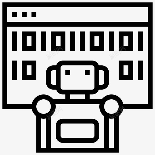 二进制代码机器人工程13线性svg_新图网 https://ixintu.com 二进制 代码 机器人 工程 线性