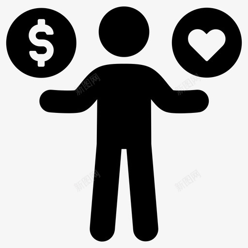 做决定选择金钱还是爱情svg_新图网 https://ixintu.com 决定 选择 金钱 还是 爱情 优先权