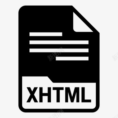 xhtml文档扩展名图标