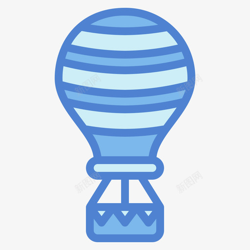 热气球14号飞机蓝色svg_新图网 https://ixintu.com 热气球 14号 飞机 蓝色