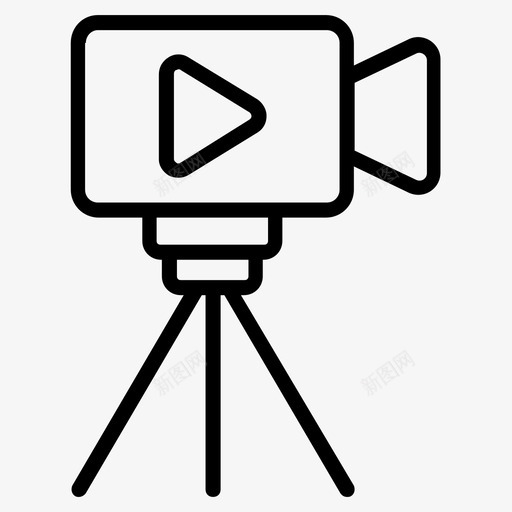 三脚架相机数码相机摄影设备svg_新图网 https://ixintu.com 三脚架 相机 数码相机 摄影 设备 摄像机 音乐 多媒体 线路 图标