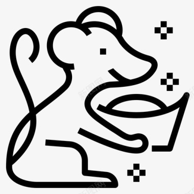 鼠标中国农历图标