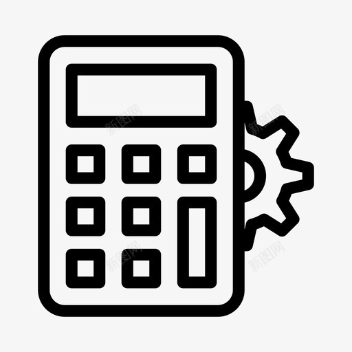 计算器设置会计工程svg_新图网 https://ixintu.com 计算器 设置 工程 会计 齿轮
