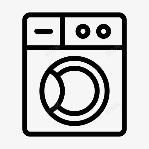 洗衣机电器电子svg_新图网 https://ixintu.com 洗衣机 电器 电子 家用 清洁 标志