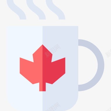咖啡杯加拿大26扁平图标