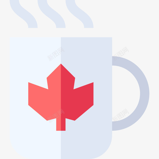 咖啡杯加拿大26扁平svg_新图网 https://ixintu.com 咖啡杯 加拿大 扁平