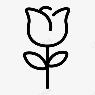 玫瑰花爱情图标