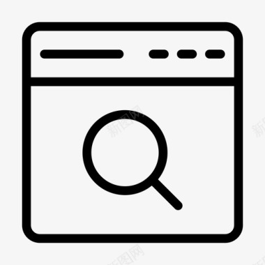 搜索网页浏览器互联网图标