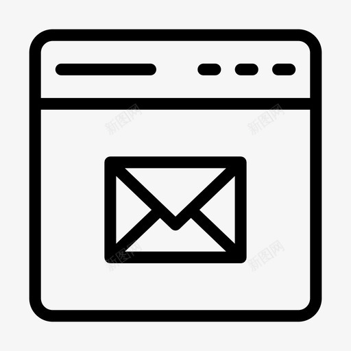 在线电子邮件收件箱邮件svg_新图网 https://ixintu.com 在线 电子邮件 收件箱 邮件 网页 web 移动 应用程序 字形