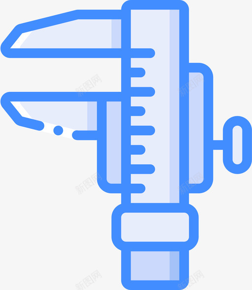卡尺大地测量和测量4蓝色svg_新图网 https://ixintu.com 卡尺 大地测量 测量 蓝色