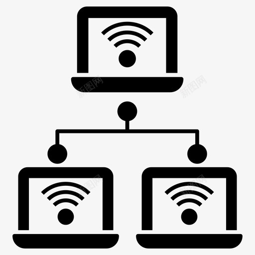 本地网络连接的设备lan连接svg_新图网 https://ixintu.com 本地网络 连接 lan 网络 设备 无线网络 通信 图示 图标