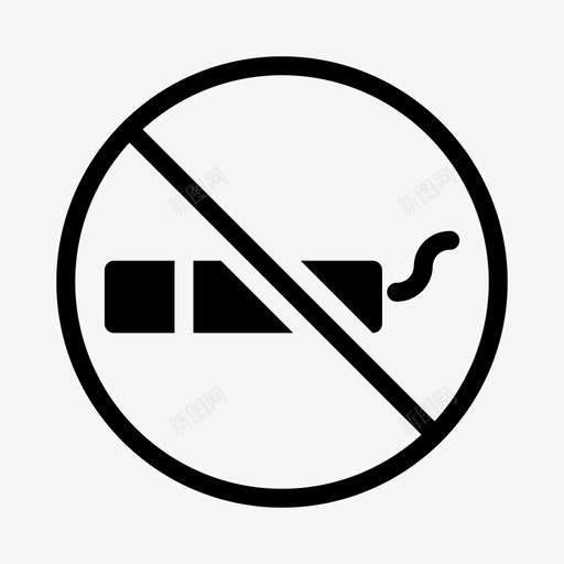 戒烟禁烟吸烟svg_新图网 https://ixintu.com 吸烟 戒烟 禁止 禁烟 医疗服务 标志