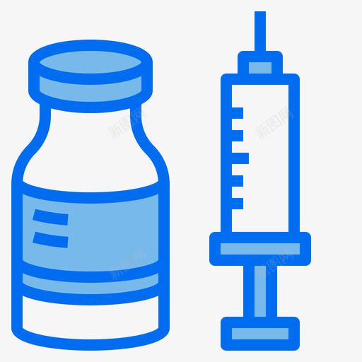 疫苗医疗保健29蓝色svg_新图网 https://ixintu.com 疫苗 医疗保健 蓝色