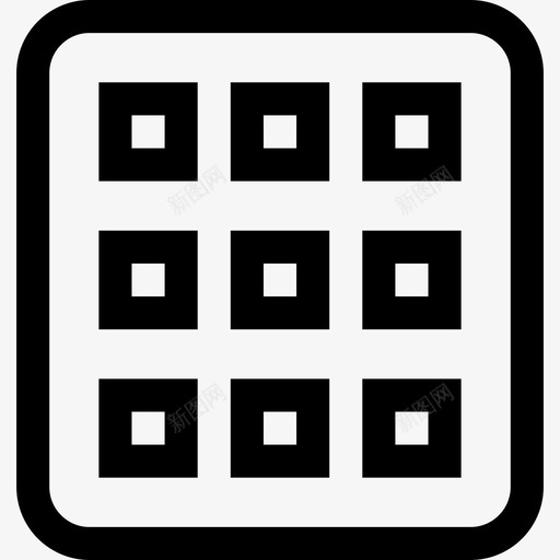 华夫饼比利时7直纹svg_新图网 https://ixintu.com 华夫 比利时 直纹