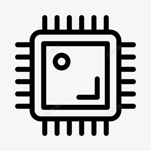 cpu芯片gpu硬件svg_新图网 https://ixintu.com cpu 芯片 gpu 硬件 处理器 工程 线条 符号