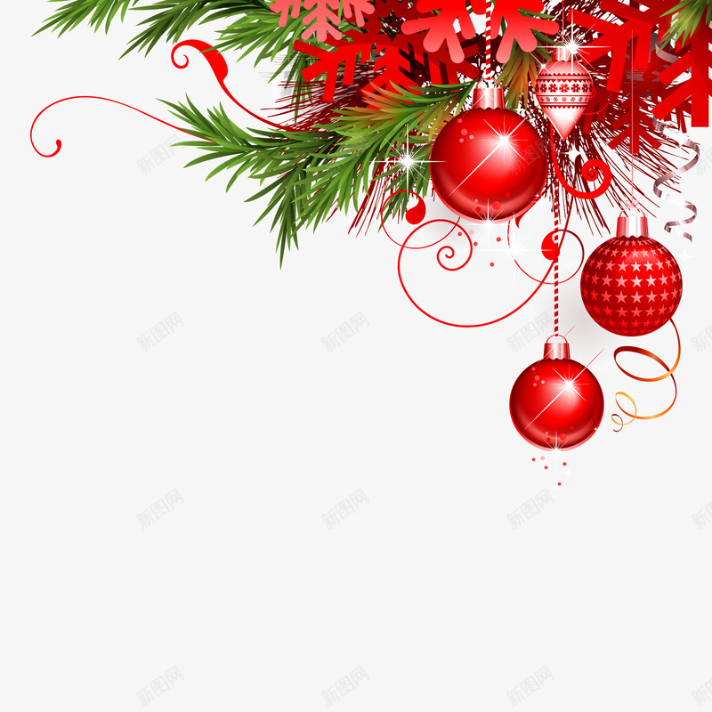 红色彩球圣诞节小贴纸各种装饰png免抠素材_新图网 https://ixintu.com 红色 彩球 圣诞节 贴纸 各种 装饰