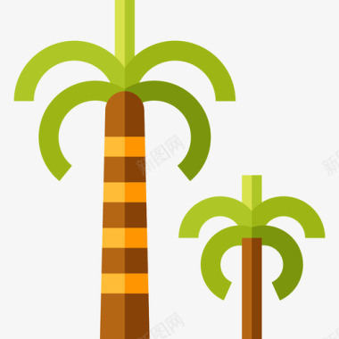 哥伦比亚棕榈树16号平坦图标