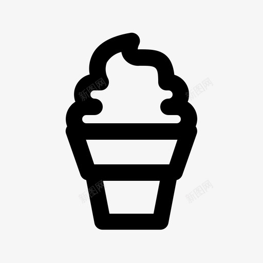 冰淇淋杯蛋糕甜点svg_新图网 https://ixintu.com 冰淇淋 甜点 蛋糕 美味 饮料