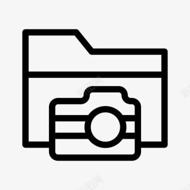 照相机文件夹目录文件图标