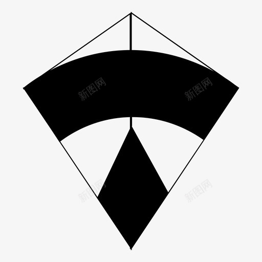风筝飞好玩svg_新图网 https://ixintu.com 风筝 好玩 快乐 假日 夏天 儿童玩具