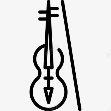 小提琴高中36直线图标