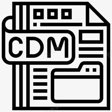 cdm文件计算机文件图标