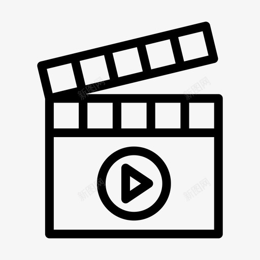 视频剪辑器电影院电影svg_新图网 https://ixintu.com 视频 剪辑 电影 电影院 媒体 字形