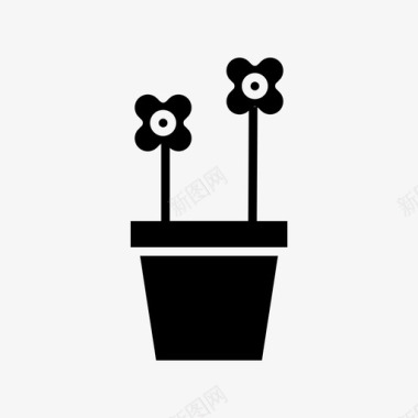 盆花花卉植物图标