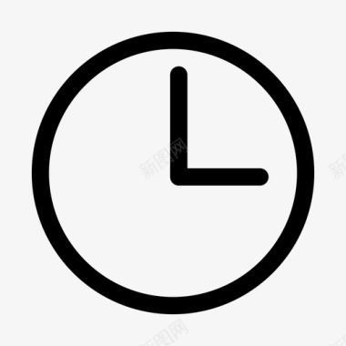 时钟时间移动应用程序图标图标
