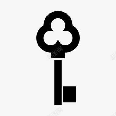 复古钥匙门钥匙房门钥匙图标