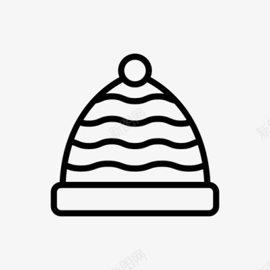 毛线帽帽子冬天图标
