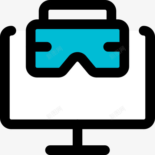 Vr游戏虚拟现实123线性彩色svg_新图网 https://ixintu.com Vr 游戏 虚拟现实 线性 彩色