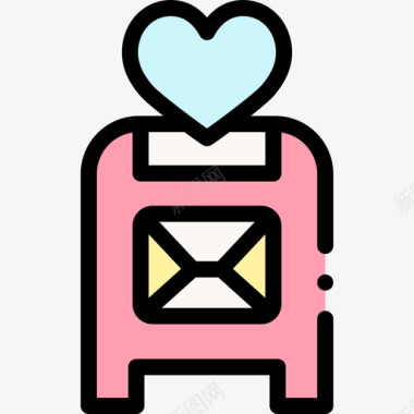 邮箱爱情短信4线颜色图标