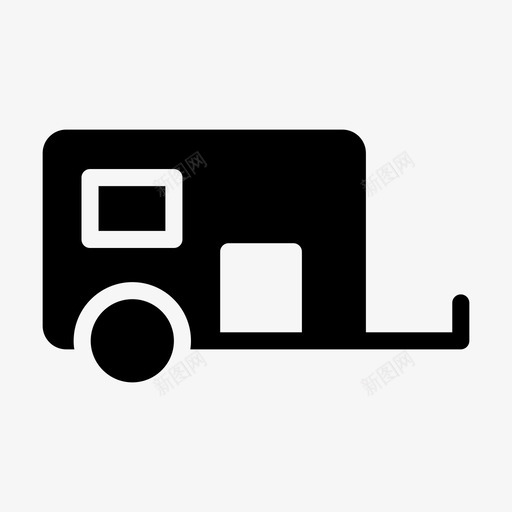 拖车房车旅游svg_新图网 https://ixintu.com 交通 休旅车 房车 拖车 旅游 旅游线路 标志 标志符 符号 酒店