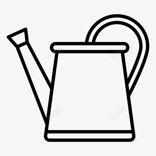 水罐园艺壶水容器svg_新图网 https://ixintu.com 水罐 园艺 水壶 农业 容器 洒水器 轮廓 向量 图标