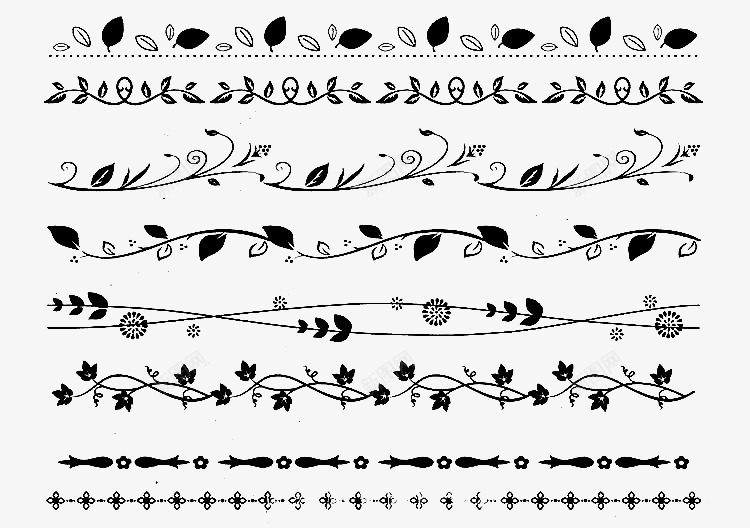 分隔线边框花纹PNS透明底png免抠素材_新图网 https://ixintu.com 分隔 边框 花纹 PNS 透明