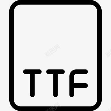 Ttf文件web应用程序编码文件3线性图标