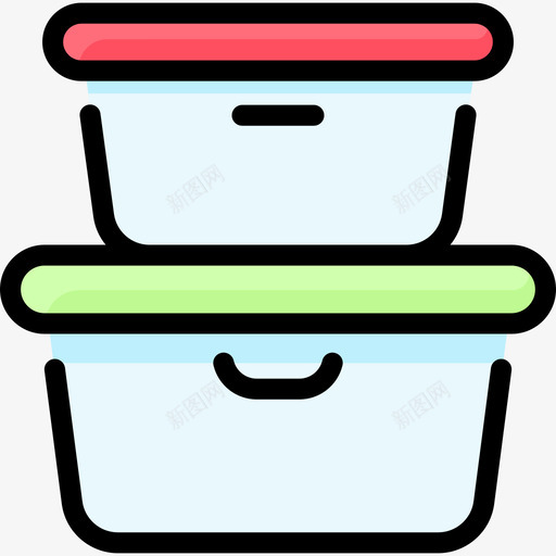 食品容器厨房144线性颜色svg_新图网 https://ixintu.com 食品 容器 厨房 线性 颜色