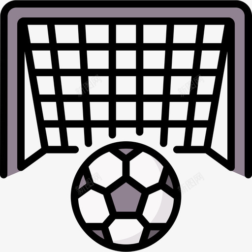 足球足球97线性颜色svg_新图网 https://ixintu.com 足球 线性 颜色