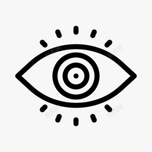 眼睛艺术绘画svg_新图网 https://ixintu.com 艺术 眼睛 绘画 视图 可见 设计 开发 字形