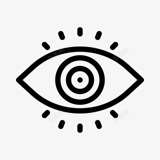 眼睛艺术绘画svg_新图网 https://ixintu.com 艺术 眼睛 绘画 视图 可见 设计 开发 字形