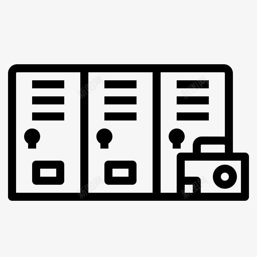 储物柜旅舍8直系svg_新图网 https://ixintu.com 储物柜 旅舍 直系