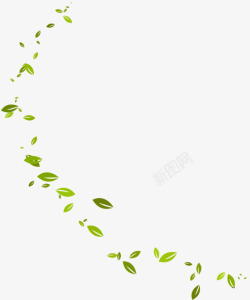 绿色枝叶漂浮壁纸漂浮壁纸素材